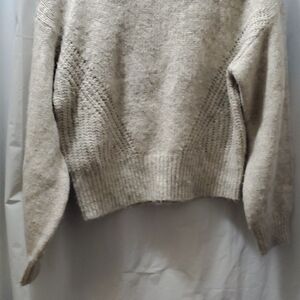 Madewell Heathered Tan Crew Neck Sweater